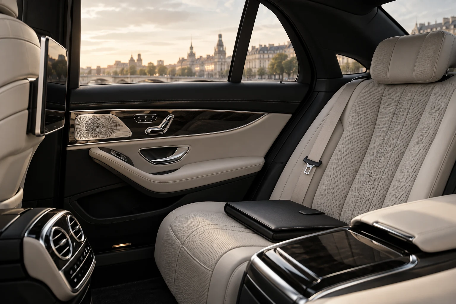 Thoughtfully arranged Mercedes-Benz chauffeur travel