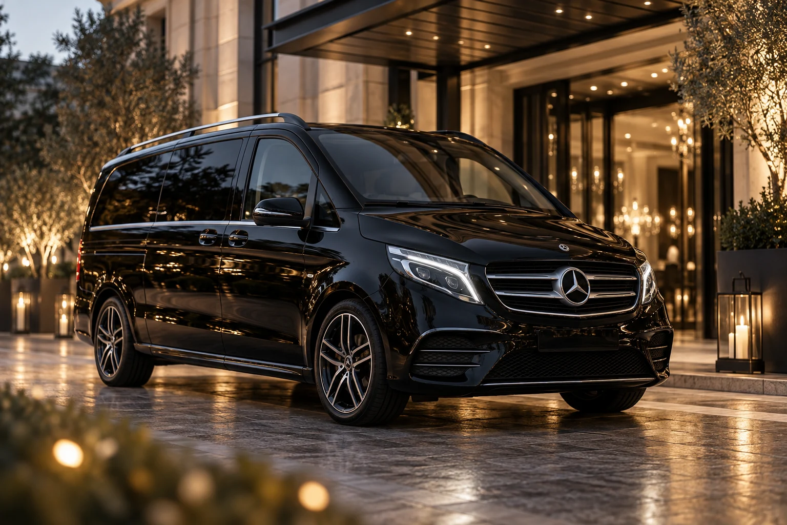 Thoughtfully arranged Mercedes-Benz chauffeur travel