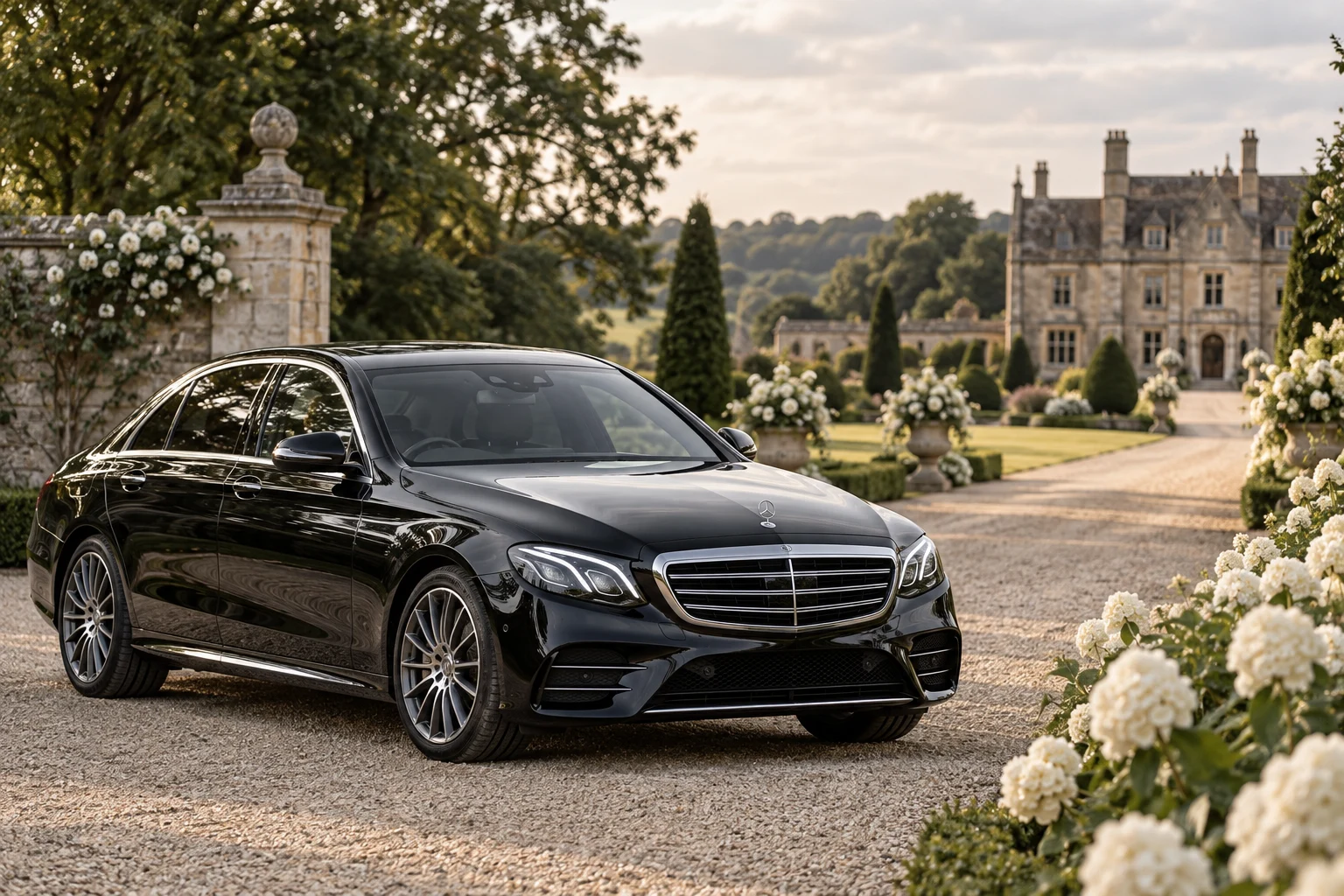 Thoughtfully arranged Mercedes-Benz chauffeur travel